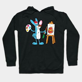 Retro Vintage Grunge Easter Bunny Hoodie